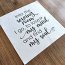 Into the Sewing Room Printed Fabric Panel