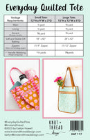 Everyday Quilted Tote (Paper Pattern)
