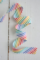 2.5" Bias Quilt Binding for Quilts and Bags, Rainbow Stripe: Prepacked 8 Yards