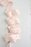 2.5" Bias Quilt Binding for Sewing, Starry Neon Pink: Prepacked 8 Yards