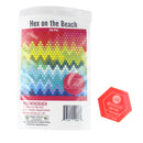 Hex On The Beach Tula Pink Pattern Piece Pack and Acrylic Template HEXNTHBEACH