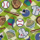 Baseball Patch Design Cotton, Game On collection, SKU 10557-BASE