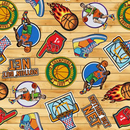 Basketball Patch Design Cotton, Game On collection, SKU 10557-BASK