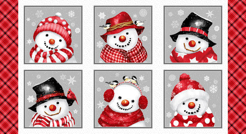 Snow Crew - 24 Inch Snowmen Block Repeat