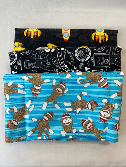 3-yards Bundle Space Monkeys Quilt Bundle