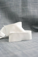 2.5" Bias Quilt Binding for Sewing, White Pure Solid: Prepacked 8 Yards