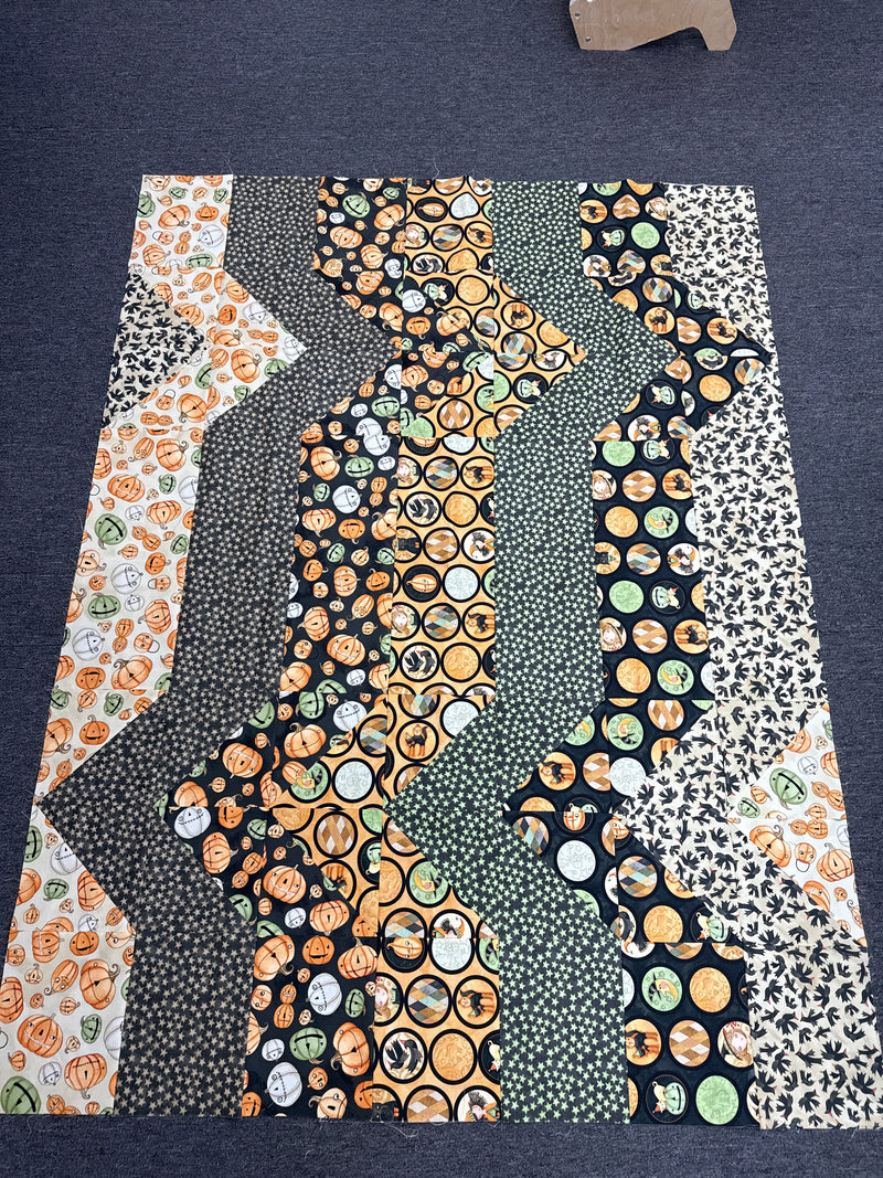 Smudge Quilt Kit Featuring Halloween Fabrics from RileyBlake Designs