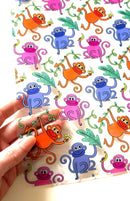 Monkeying Around Clear TPU Vinyl