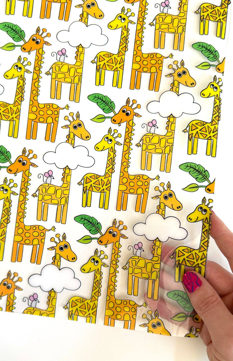 Giraffes Clear TPU Vinyl
