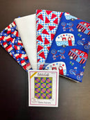 Patriotic Camper 4 One Yards Bundle with a pattern