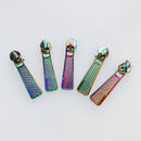 Zipper Fuchsia & Rainbow: Easy Grip Pulls