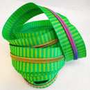 Green Jacquard Nylon Zipper