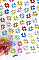 Patchwork Stars Clear TPU Vinyl
