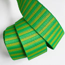 Green Jacquard Woven Stripes Webbing – 1.5" Wide