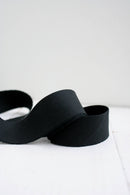 2.5" Bias Quilt Binding for Sewing, Black Pure Solid: Prepacked 8 Yards