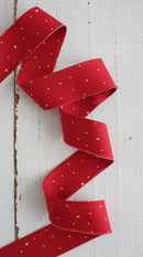 2.5" Bias Quilt Binding, Dapple Dot Red: Prepacked 8 Yards