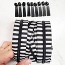 Bold Stripe Zipper Tape with Black Teeth - 3 Yards