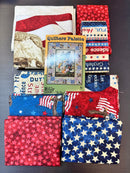 Quilters Palette Quilt Kit Featuring Patriotic Fabrics