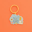 Hot Girls Have Grandma Hobbies Keychain