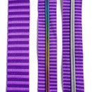 Purple and Purple Jacquard Woven Stripes Webbing – 1.5" Wide