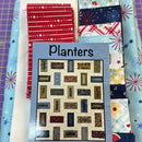 Planters Quilt Kit Featuring Patriotic Fabrics - Includes Backing