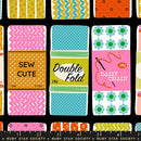 Sew Cute Novelty Ephemera Trims Vintage Retro  1 800 Notion Soft Black RS5207 12 Ruby Star