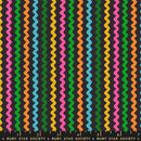Ric Rac Novelty Retro Vintage Stripe  1 800 Notion Soft Black RS5209 16 Ruby Star