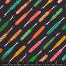 Seam Rippers Novelty Retro Vintage Sewing Notions  1 800 Notion Soft Black RS5210 15 Ruby Star