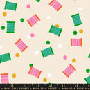 Spools Retro Vontage Sewing Notions Thread  1 800 Notion Shell RS5212 12 Ruby Star