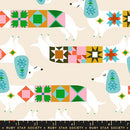 Quilty Dog Novelty Retro Vintage Dog Blocks  1 800 Notion Shell RS5213 11 Ruby Star