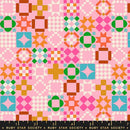 Quilty As Charged Novelty Retro Vintage Blocks Patchwork  1 800 Notion Posy RS5215 13 Ruby Star