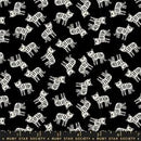 1-800-Calico Meow Black Quilting Cotton | Ruby Star Society