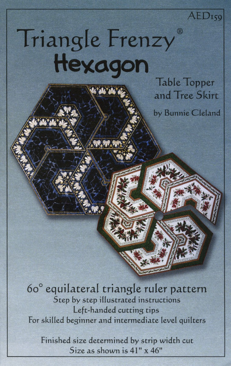 Triangle Frenzy Hexagon Table Topper