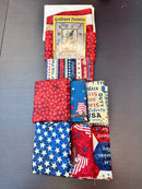 Quilters Palette Quilt Kit Featuring Patriotic Fabrics