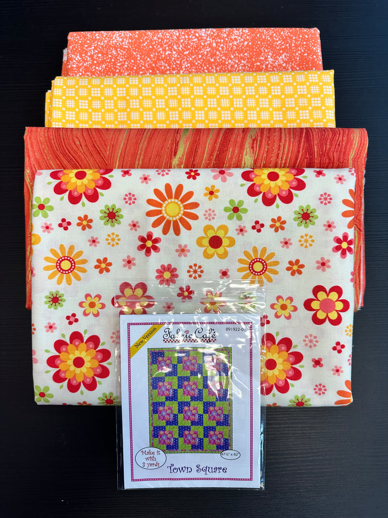 Town Square Quilt Kit-Twin Size