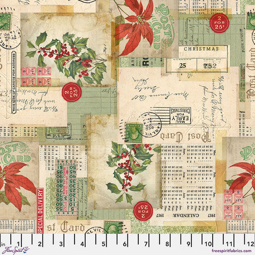 Tim Holtz Holidays Past Canvas Postcard Collage Multi Canvas CCTH016.MULTI