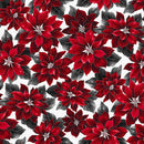 Ice/Silver Hoffman Holiday Red Poinsetta Digital Cuddle