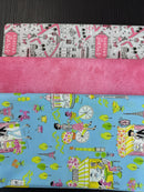 3-yards Bundle Bonjour Paris with Pink Blender