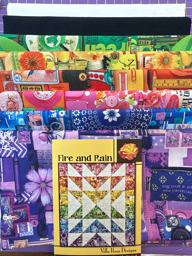 FIRE AND RAIN Quilt Kit