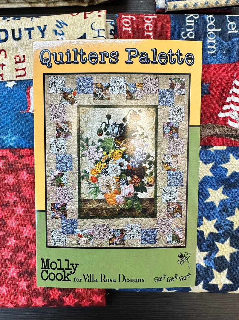 Quilters Palette Quilt Kit Featuring Patriotic Fabrics