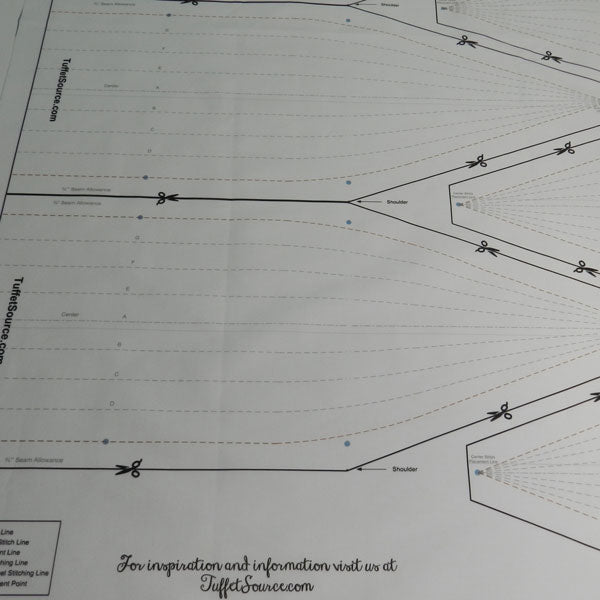 Fabric Foundation Pattern WHITE