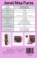 Janet Mae Purse (Paper Pattern)