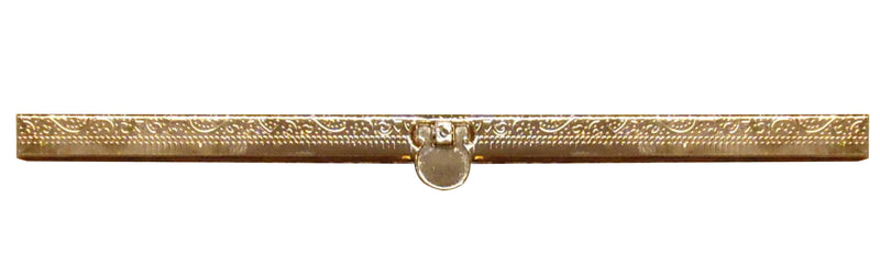 7-1/2in Wallet Clasp Embossed Yellow Gold