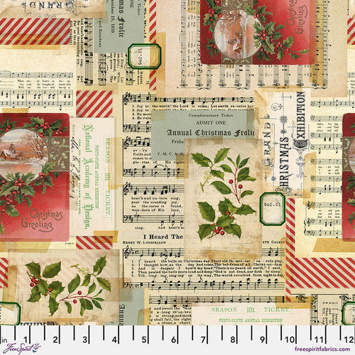 Tim Holtz Holidays Past Holiday Collage Multi PWTH195.MULTI