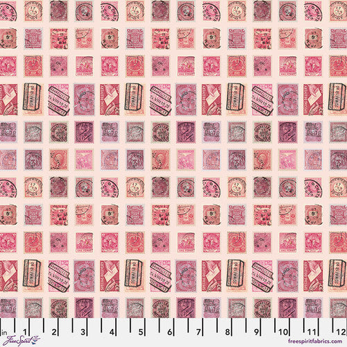 Tim Holtz Palette Pink One Yard Bundle of 10 Pieces