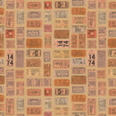 Tim Holtz Palette Orange One Yard Bundle of 10 Pieces