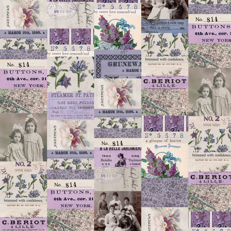 Tim Holtz Eclectic Elements Palette PWTH300.PURPLE Purple Collage