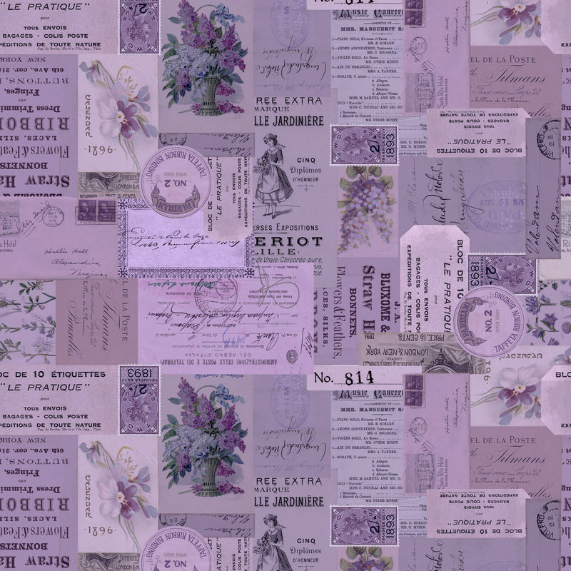 Tim Holtz Eclectic Elements Palette PWTH305.PURPLE Purple Ephemera