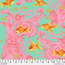 Tula Pink Besties Treading Water - Blossom || Metallic Besties