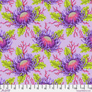 Friends & Anemones - Ultraviolet || Floral Reef Tula Pink SKU: PWTP265.ULTRAVIOLET